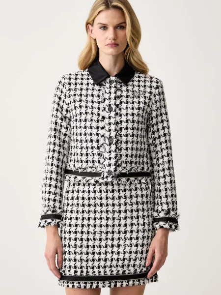 Karl Lagerfeld Sacou / alb negru