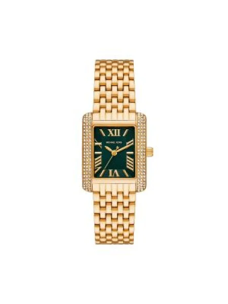 MICHAEL Michael Kors Analógové hodinky EMERY zlatá priehľadná čierna