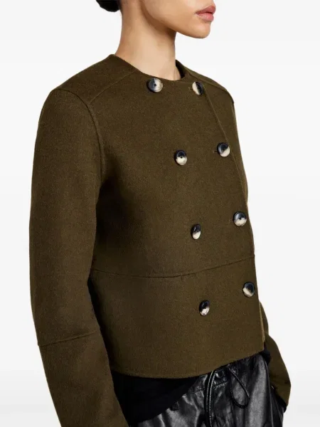 Geacă Proenza Schouler White Label de lână alb