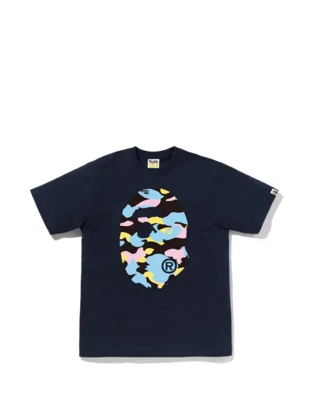 Grafic tricou A Bathing Ape® cu imagine albastru