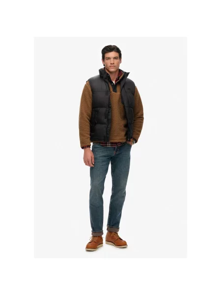 Kurtka puchowa bez rękawów Superdry Tech czarna