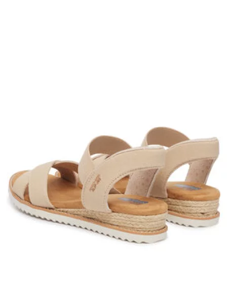 Skechers Sandále BOBS Desert Kiss Golden Lily béžová