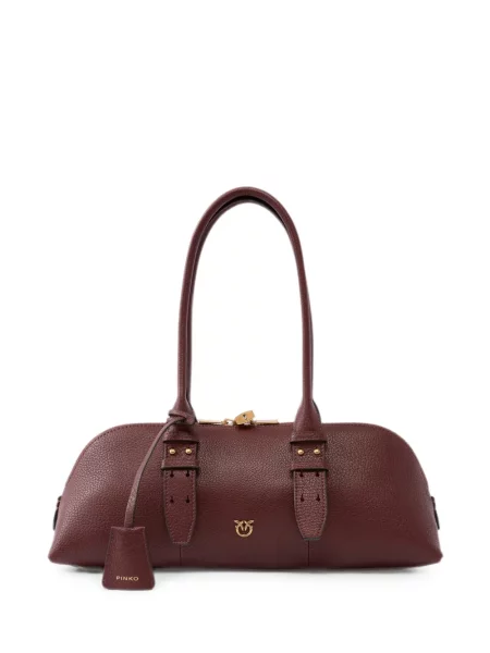 Geantă shopper Pinko din piele maro