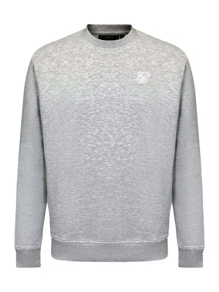 SikSilk Mikina Essentials melírovaná sivá