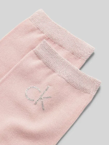 Skarpety z nadrukiem z logo w zestawie 2 szt. Ck Calvin Klein niebieskie