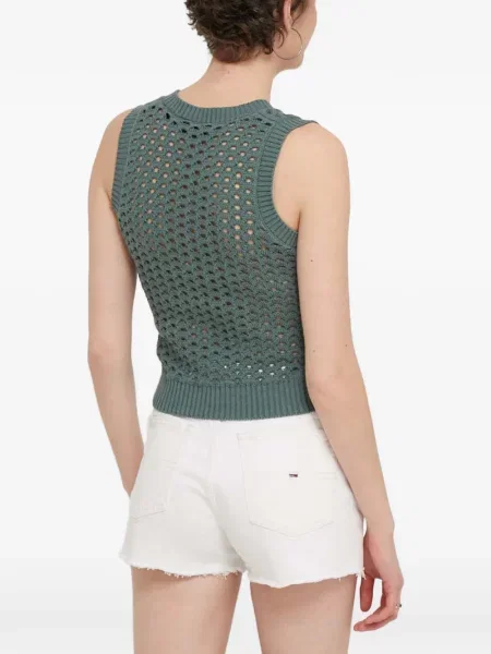 Ažur prsluk Dickies s V-izrezom zelena