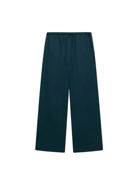 Lniane spodnie palazzo Liviana Conti zielone