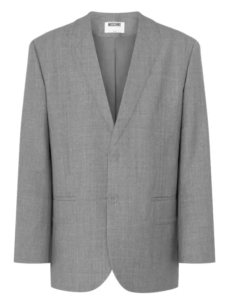 Jednořadé sako Moschino šedé