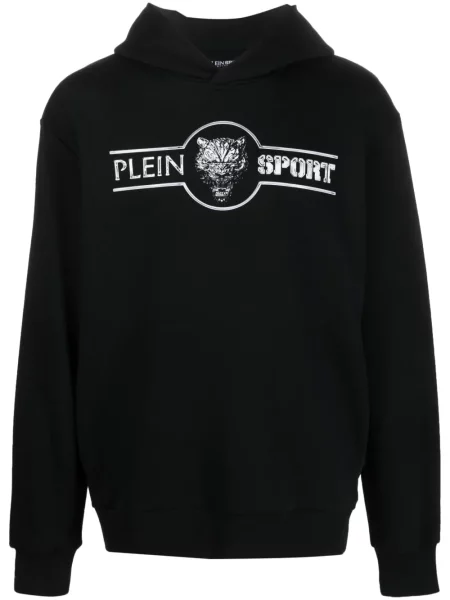 Hanorac cu glugă Plein Sport negru