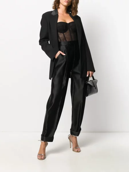 Šilkinės kelnės Tom Ford juoda