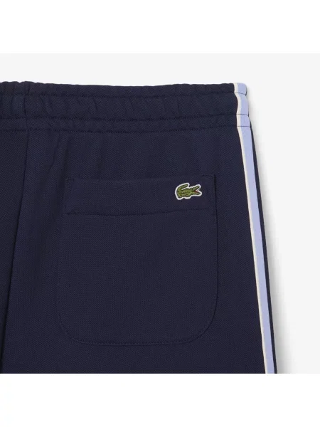 Lacoste Spodnie Dresowe Wide Leg granatowe