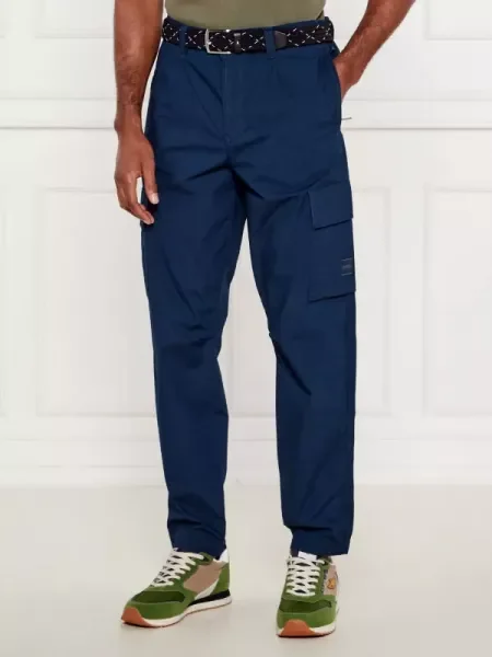 BOSS ORANGE Cargo nadrág Sisla | Tapered fit kék