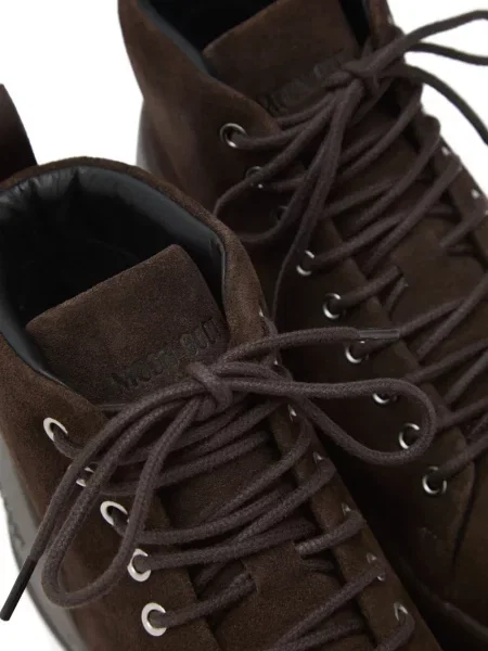 Туристически боти Moon Boot с връзки с дантела кафяво