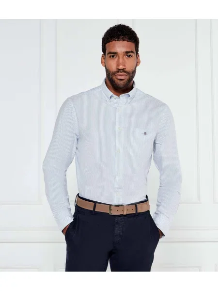 Gant Cămașă oxford albastru