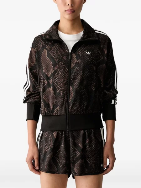 Hanorac Adidas cu broderie cu dungi alergare roz