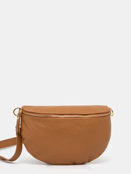 Usnjena opasna torbica Answear Lab rjava