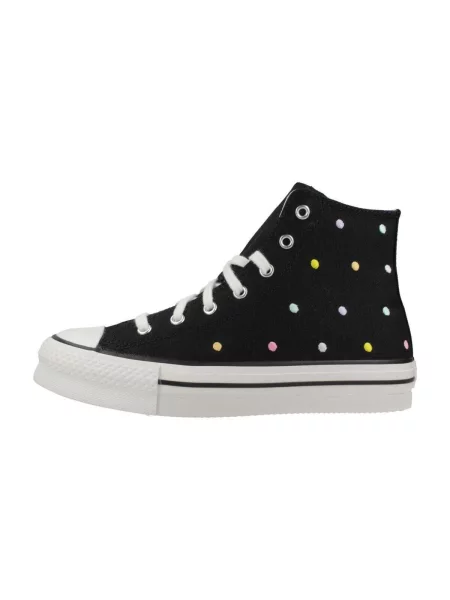Pantofi Converse cu buline cu platformă negru