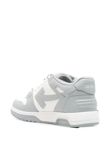 Sneakerși Off-white din piele business alb