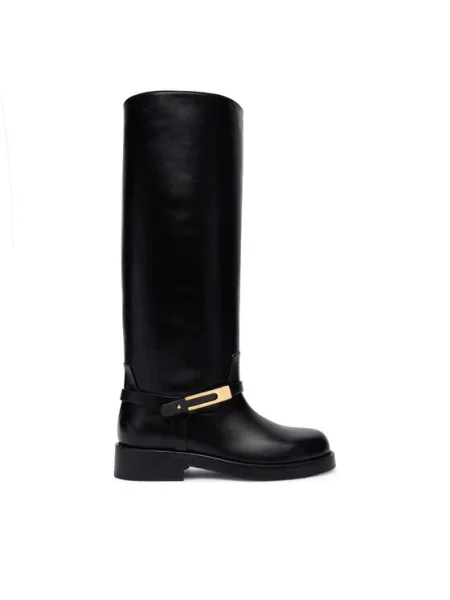 Elisabetta Franchi Cizme lungi riding negru
