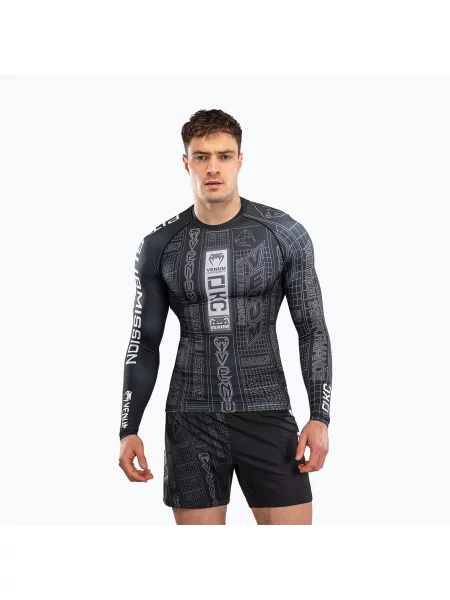 Rashguard longsleeve Venum Karate Combat black/grey czarna