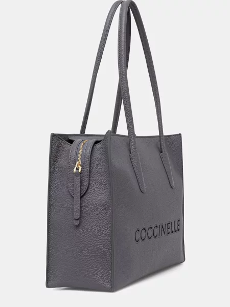 Кожаная сумка шоппер Coccinelle