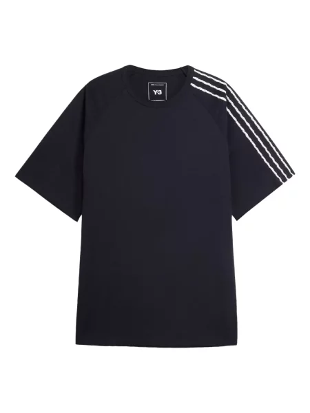 Tricou Y-3 cu dungi negru