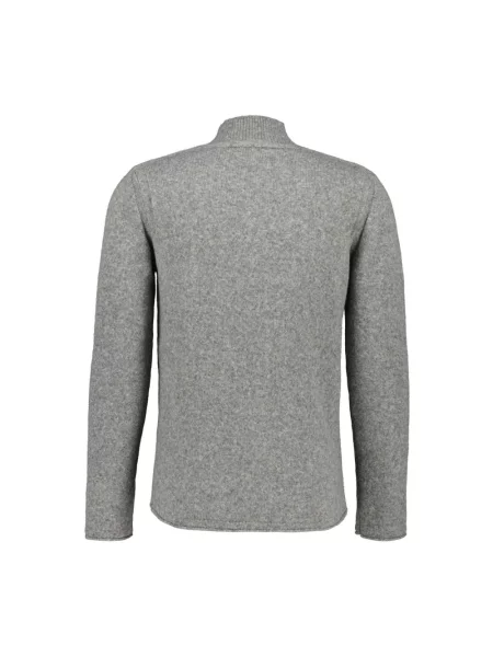 Sweter z golfem Roberto Collina szary