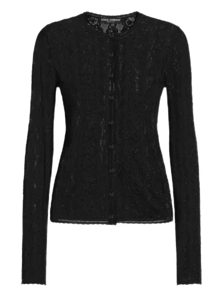 Cardigan Dolce & Gabbana din dantelă negru