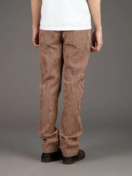 Pantaloni Carven în carouri galben