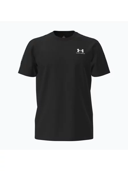 Tricou de antrenament pentru bărbați Under Armour Icon Heavyweight Tee Taping black/white alb