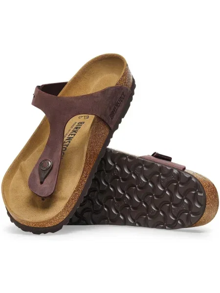 Papuci Birkenstock din piele maro