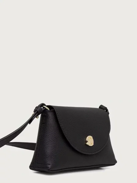 Coccinelle geantă crossbody pentru femei din piele negru