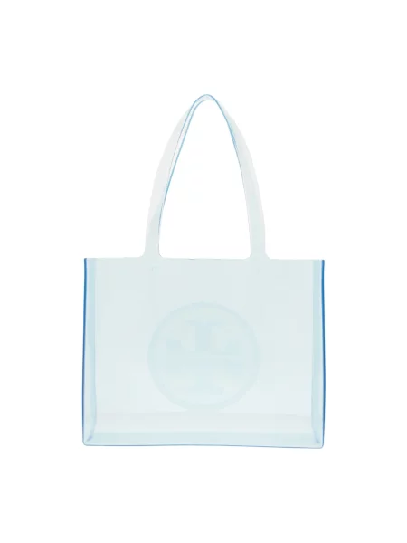 Shopperka Tory Burch niebieska