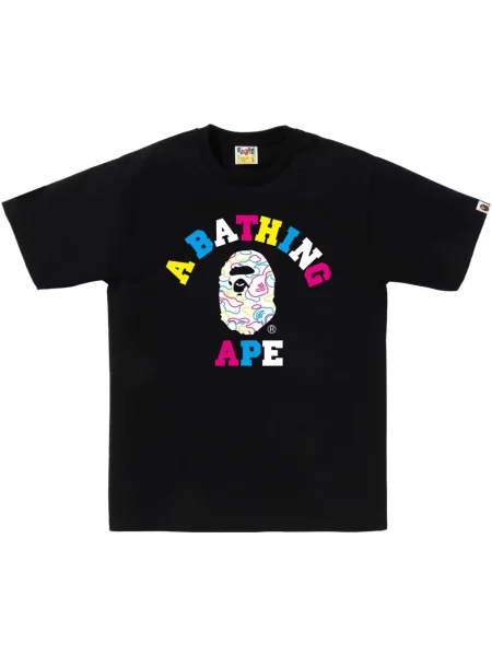 Tricou A Bathing Ape® cu imagine negru