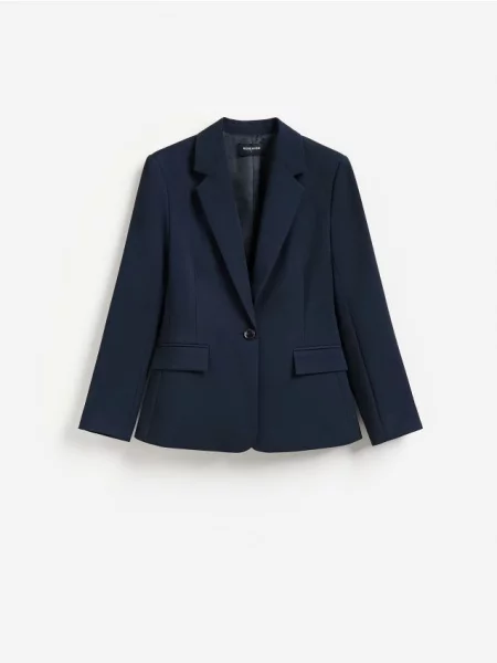 Reserved Blazer cu un singur nasture bleumarin