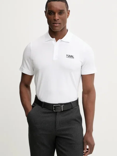 Karl Lagerfeld Polo tričko bílé