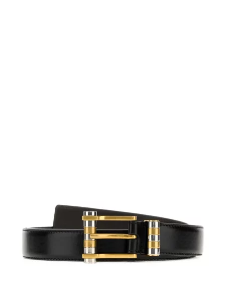 Cu centură curea Versace din piele negru