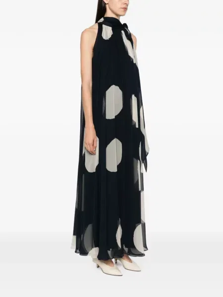Rochie maxi Max Mara cu buline cu imagine negru