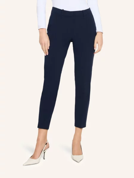 Betty&Co Spodnie Garniturowe Z blau granatowe