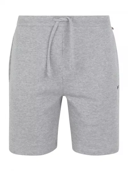 BOSS Športové kraťasy Waffle Tmavosivá sivá
