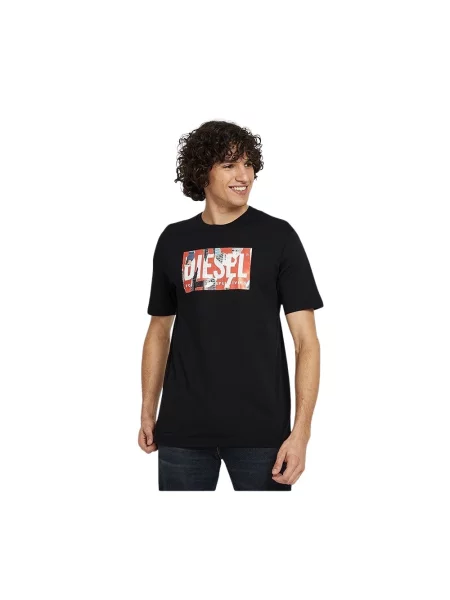 Koszulka Diesel casual czarna