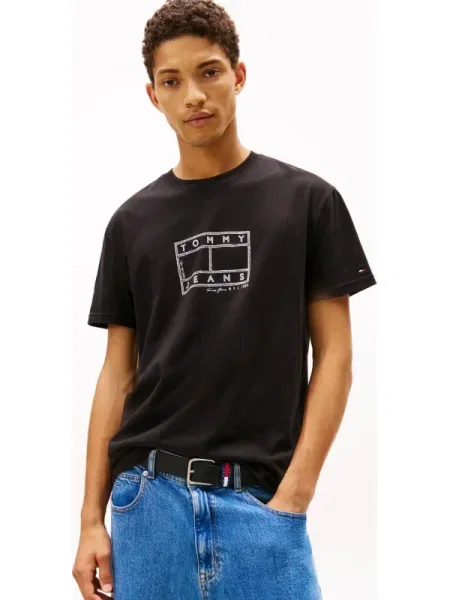 Tricou Tommy Jeans negru