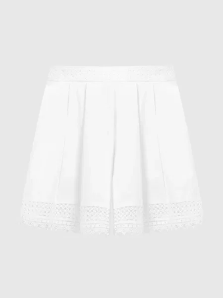 Шорти з мереживом Ermanno Scervino білі