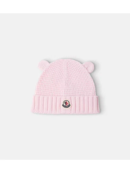 Gyerek sapka Moncler Enfant rózsaszín
