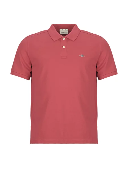Polo majica Gant s kratkimi rokavi rdeča