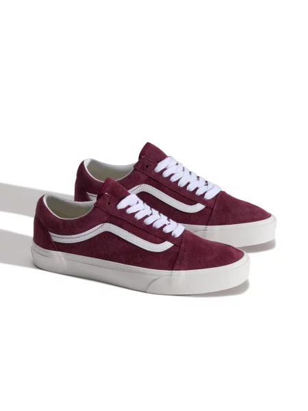 VANS Nízke tenisky Old Skool vínovo červená biela
