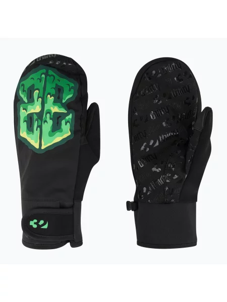 Férfi snowboard kesztyű ThirtyTwo Gateway Mitt black/green Gateway Mitt fekete
