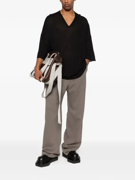 Tricou Rick Owens cu decolteu în V negru