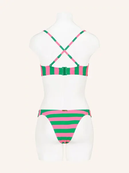Watercult Bralette Bikiny Stripe Energy růžová zelená