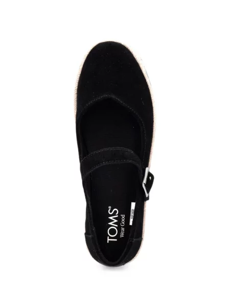 Remenčić espadrile Toms s platformom sa kopčom crna